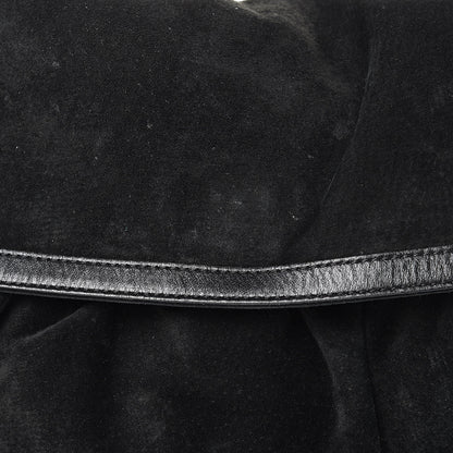 Fendi Suede Large Chef Shoulder Bag Black 15 of 17