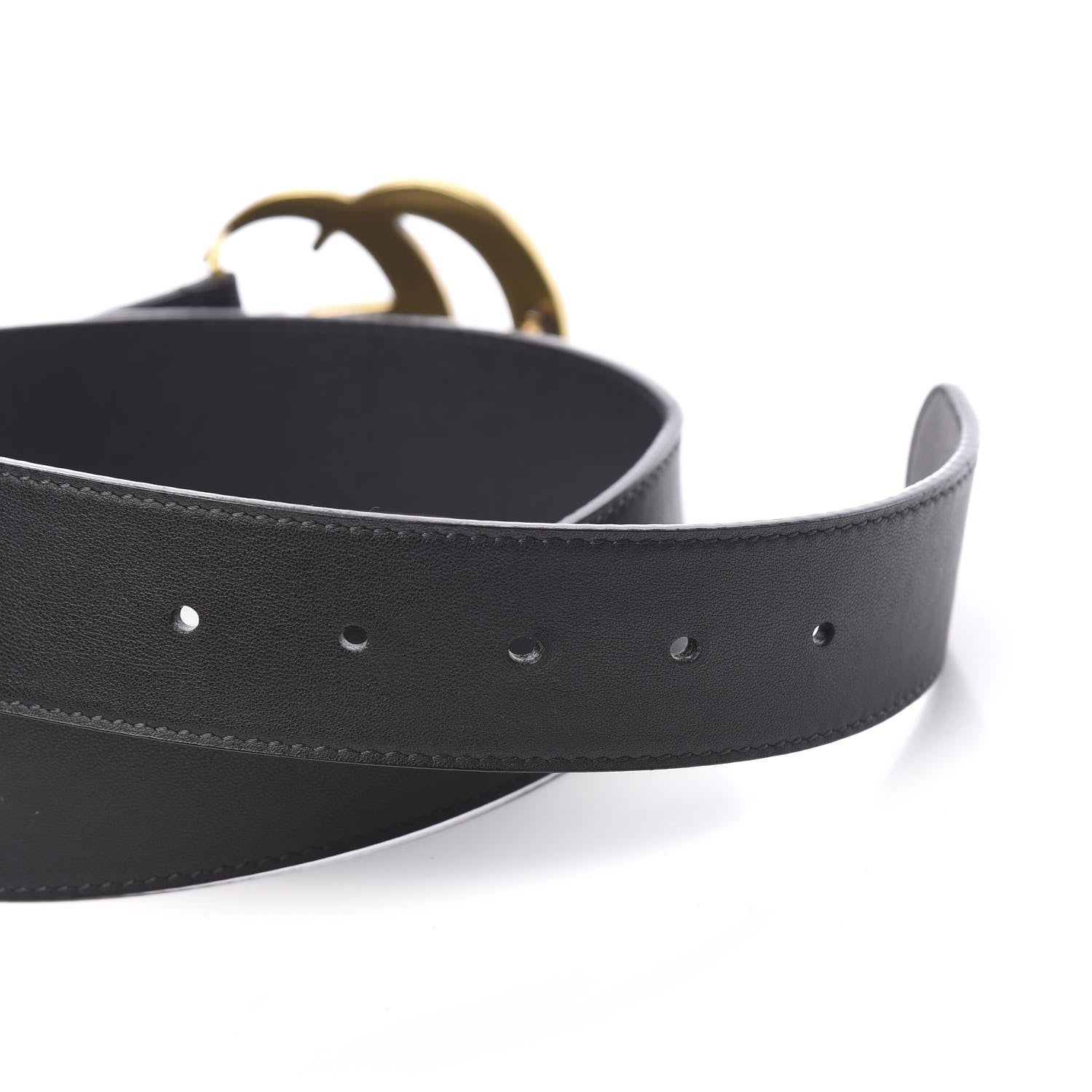 Gucci Calfskin Double G 40mm Belt 85 34 Black 3 of 6