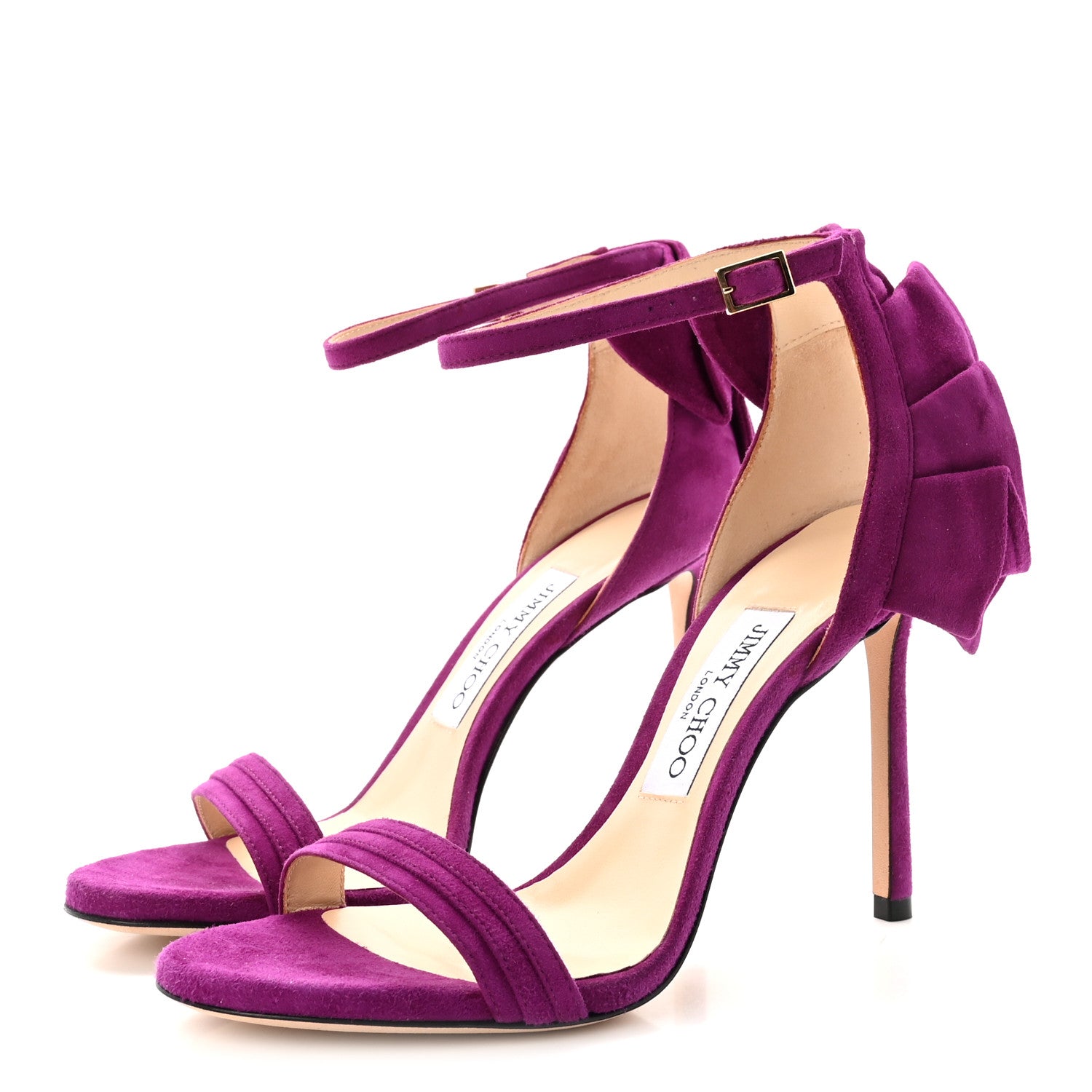Jimmy Choo Suede Kerry 100 Sandals 37 Madeline 4 of 8