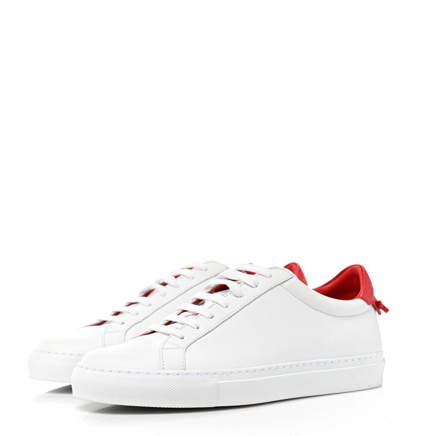 Givenchy Calfskin Womens Urban Street Sneakers 40.5 White Red 3 of 8