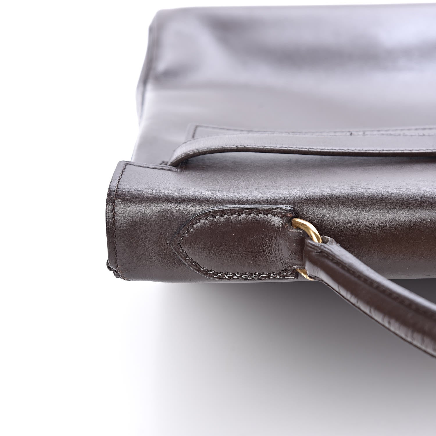 Hermes Box Kelly Retourne 32 Chocolate 17 of 64