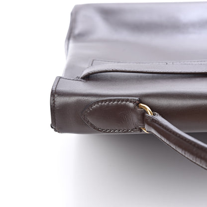 Hermes Box Kelly Retourne 32 Chocolate 17 of 64