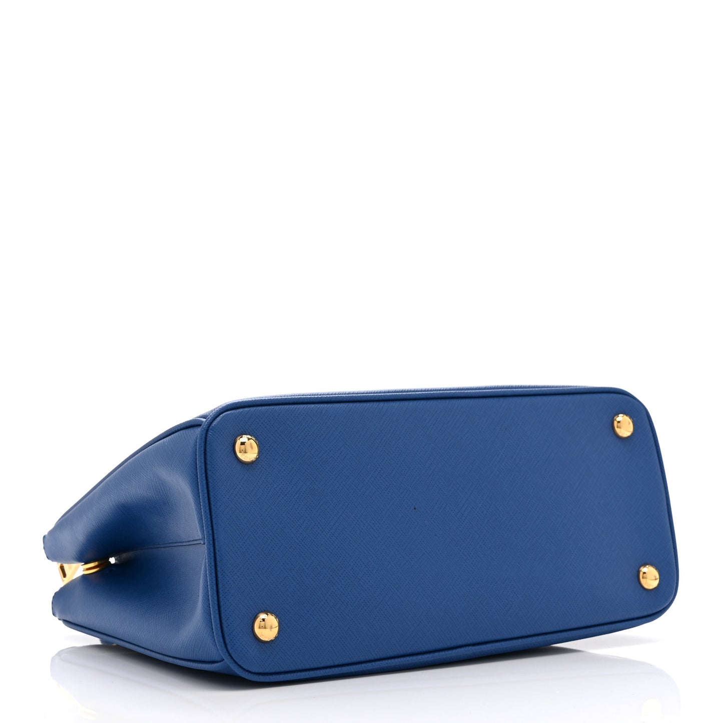 Saffiano Lux Small Galleria Double Zip Tote Bluette