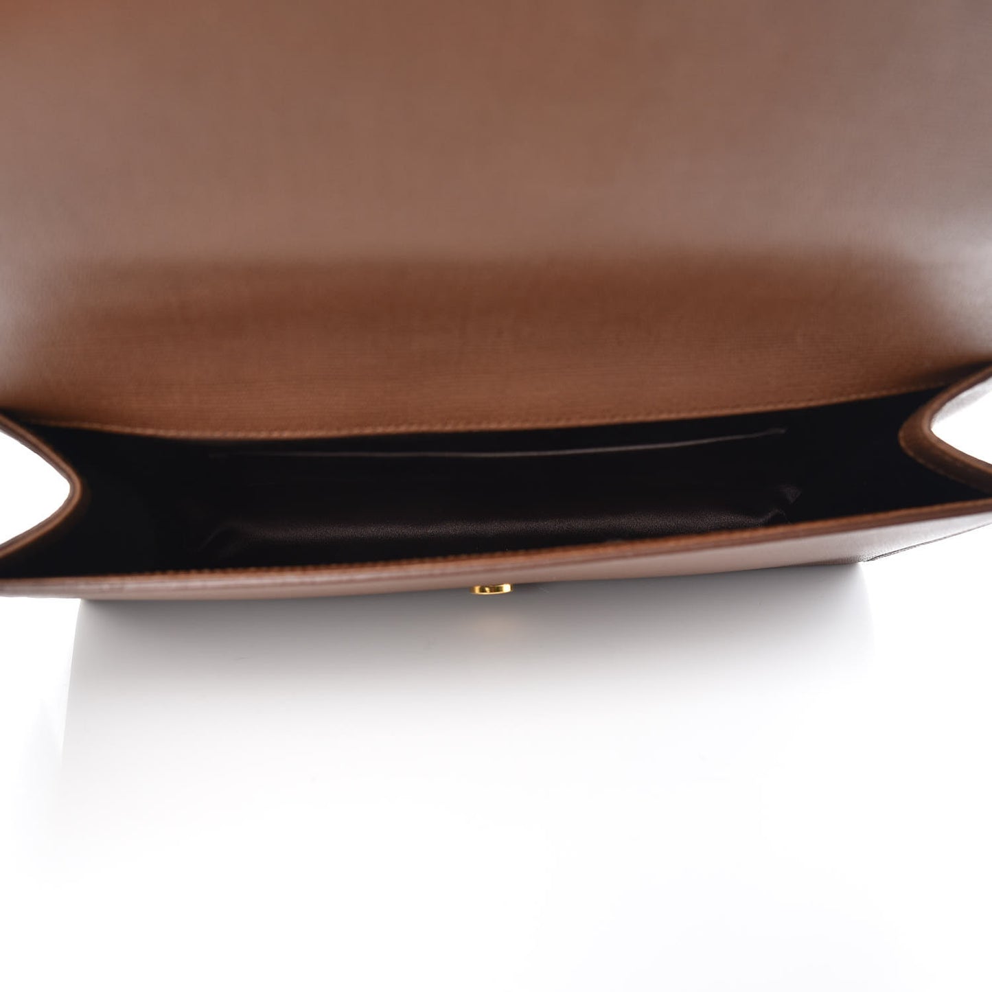 Textured Leather ChYc Clutch Brown