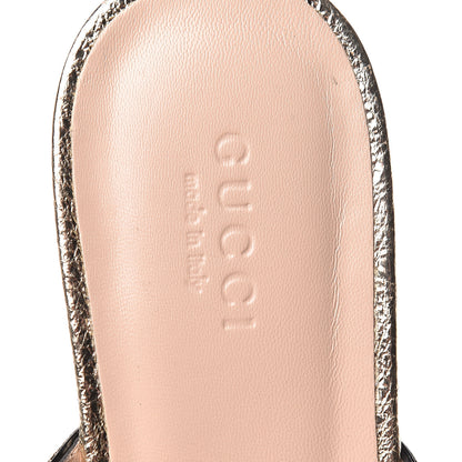 Gucci Galassia Womens GG Marmont Fringe Slippers 35.5 Platino 12 of 12