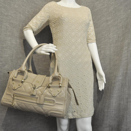 Burberry Leather Quilted Manor Tote 2 of 9