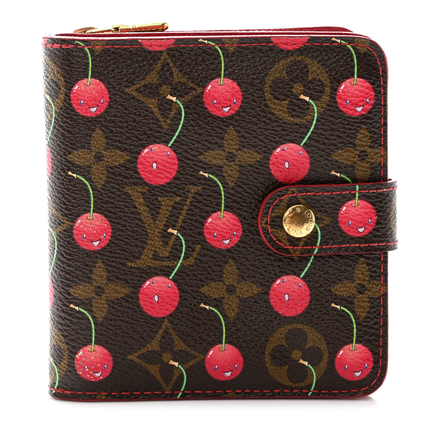 Monogram Cerises Compact Zippe Wallet