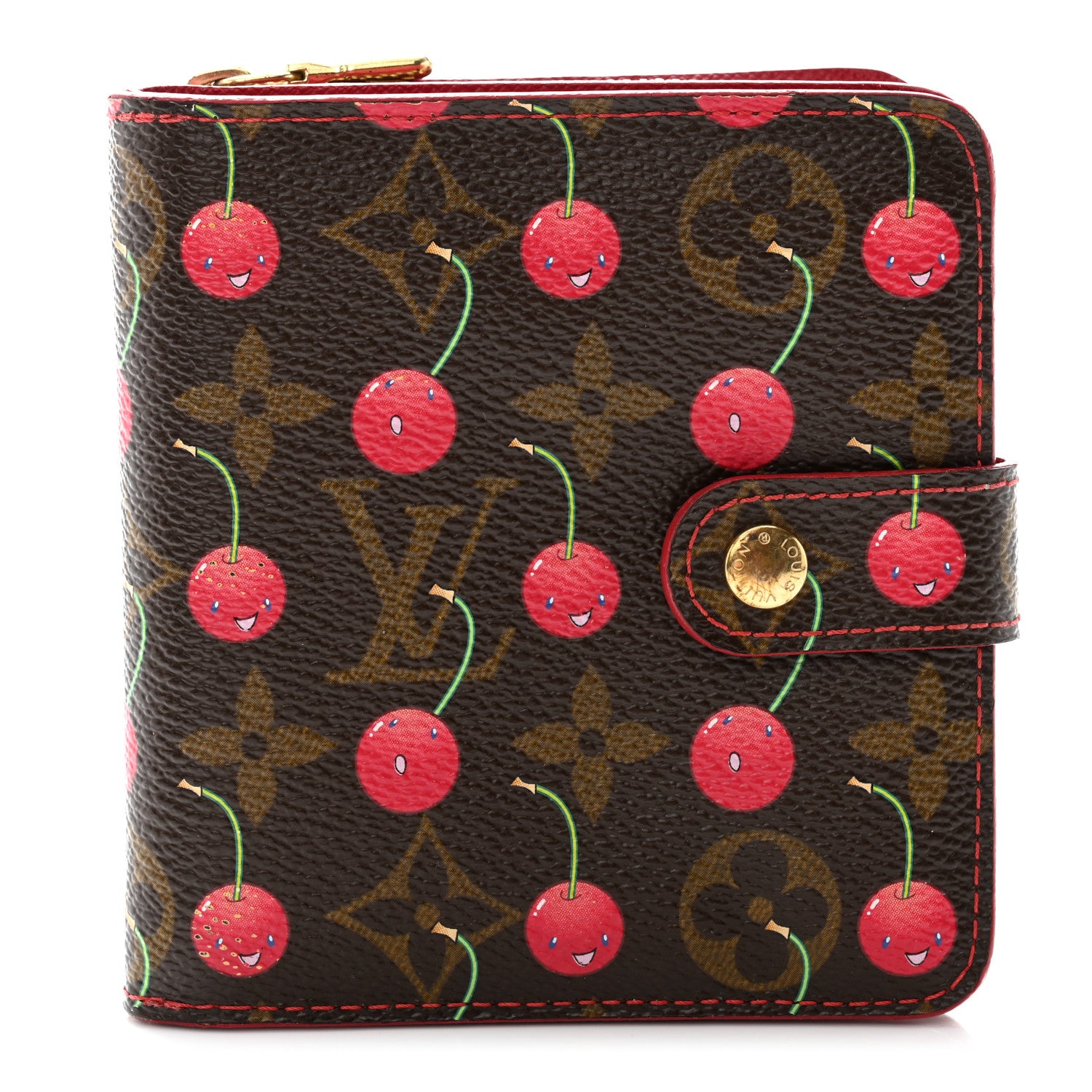 Louis Vuitton Monogram Cerises Compact Zippe Wallet 1 of 8