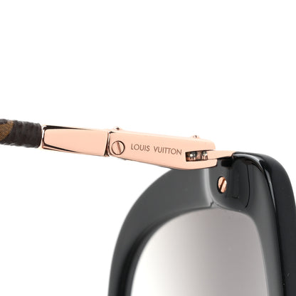 Louis Vuitton Monogram Acetate Charlotte Sunglasses Z0781W Black 5 of 9