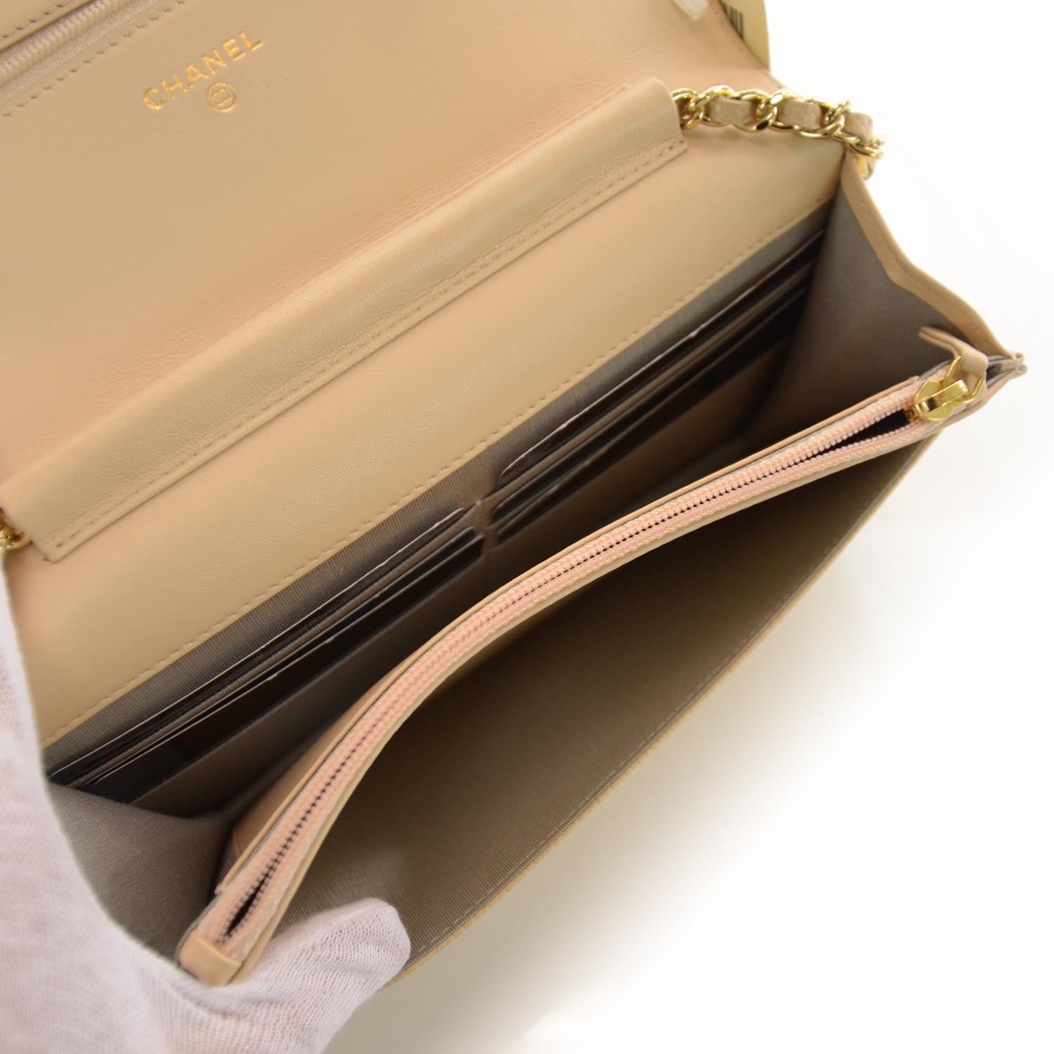 Chanel Caviar Wallet on Chain WOC Beige Clair 9 of 9