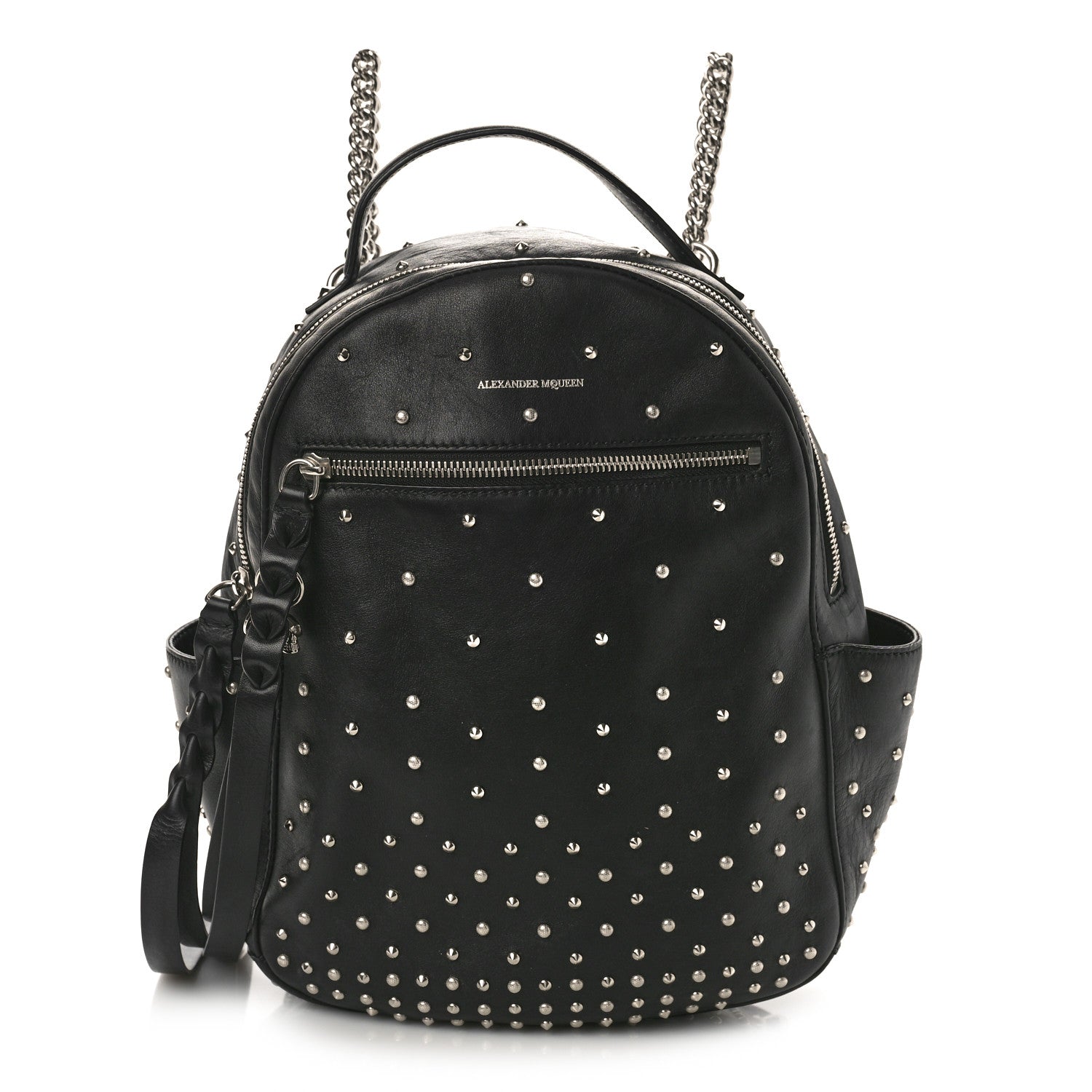 Alexander McQueen Calfskin Studded Small Backpack Black 1 of 10