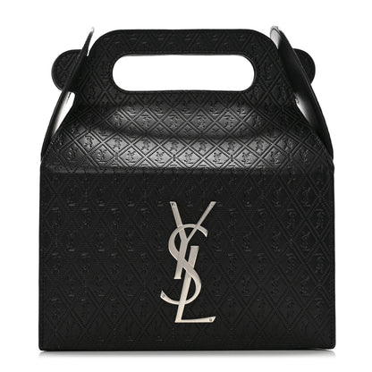 Saint Laurent Calfskin Monogram Take Away Box Black 1 of 10