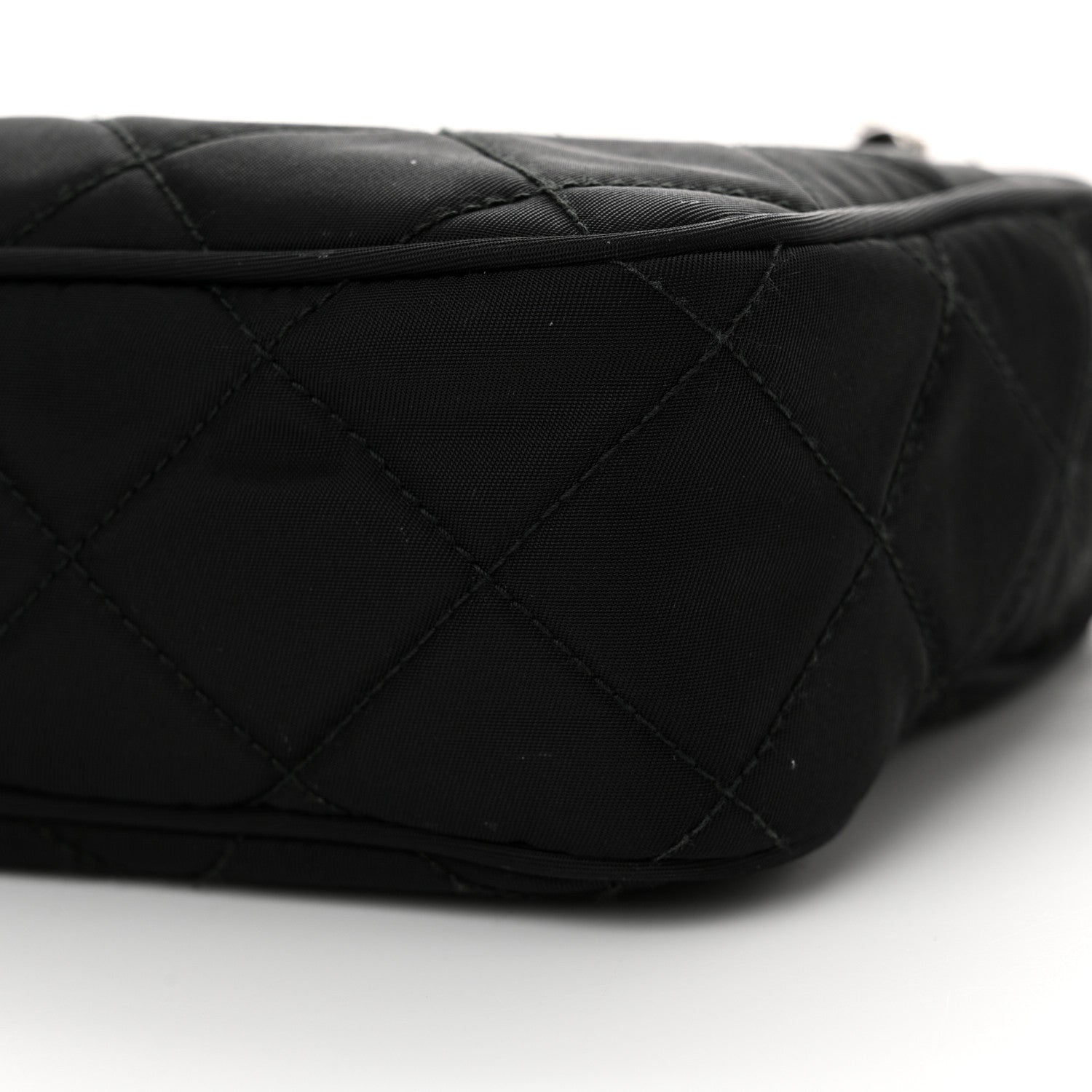 Prada Nylon Tessuto Impuntu Quilted Bandoliera Crossbody Bag Black 10 of 13