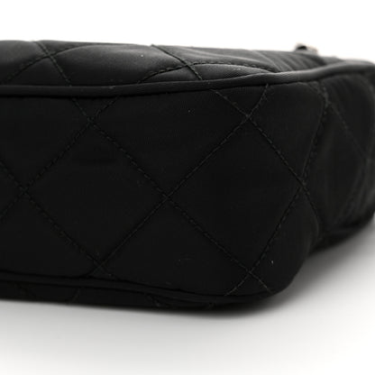 Prada Nylon Tessuto Impuntu Quilted Bandoliera Crossbody Bag Black 10 of 13