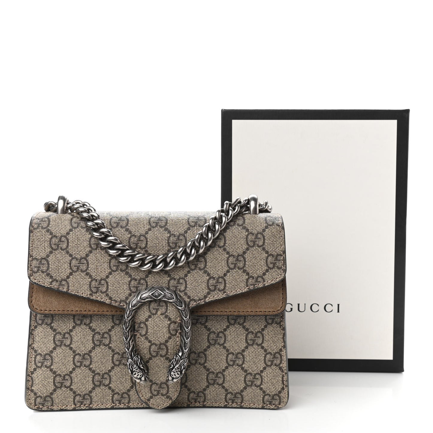 GG Supreme Monogram Mini Dionysus Shoulder Bag Taupe