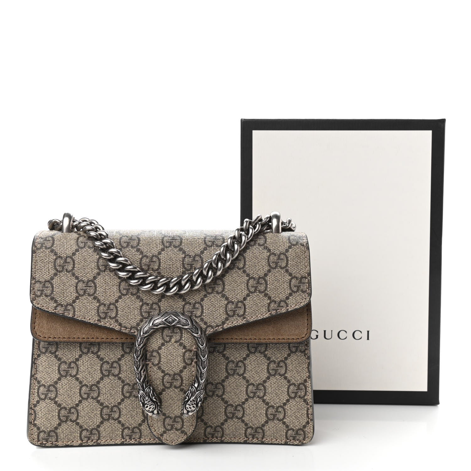 Gucci GG Supreme Monogram Mini Dionysus Shoulder Bag Taupe 12 of 12