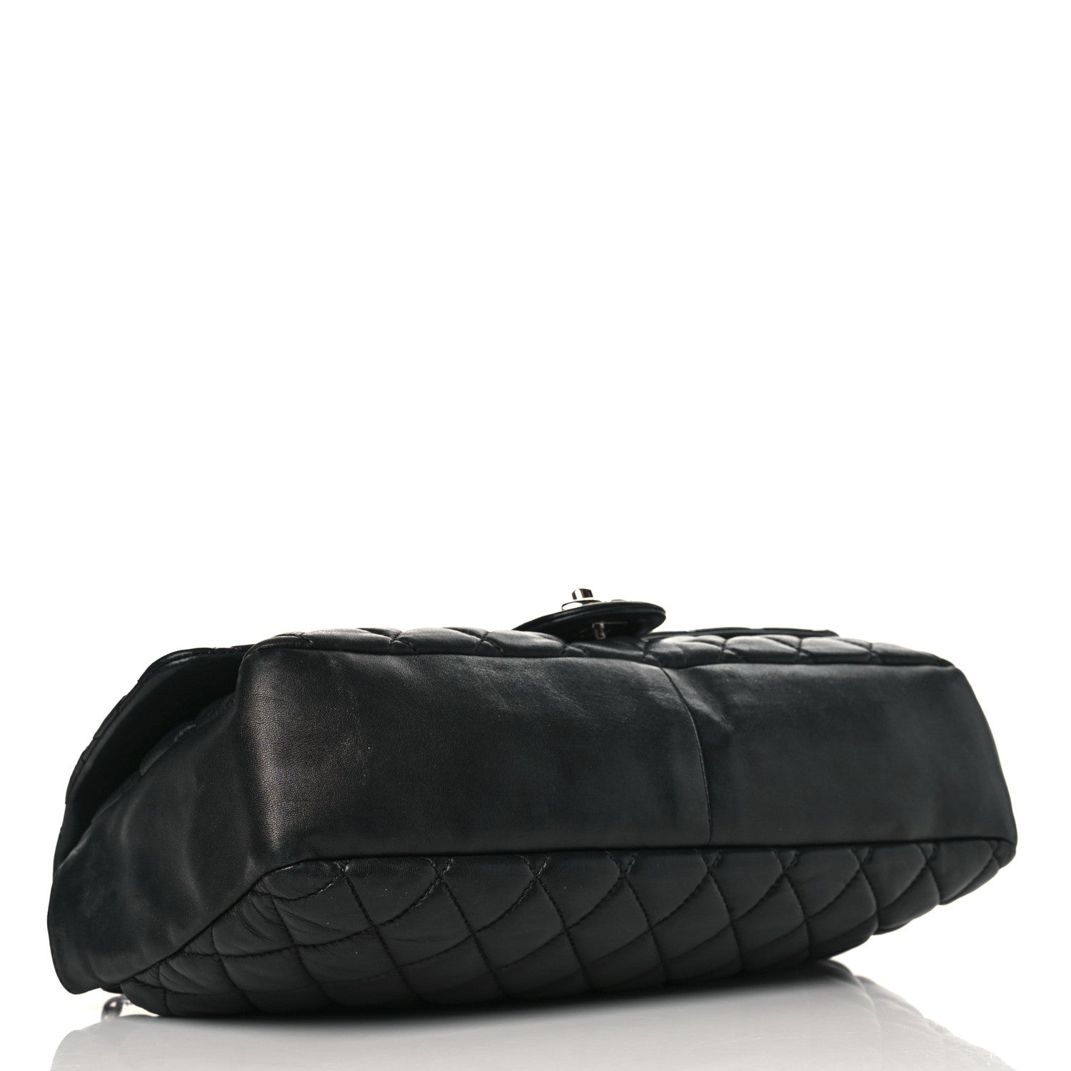 Chanel Lambskin Quilted Jumbo Coco Rain Flap Black 4 of 9