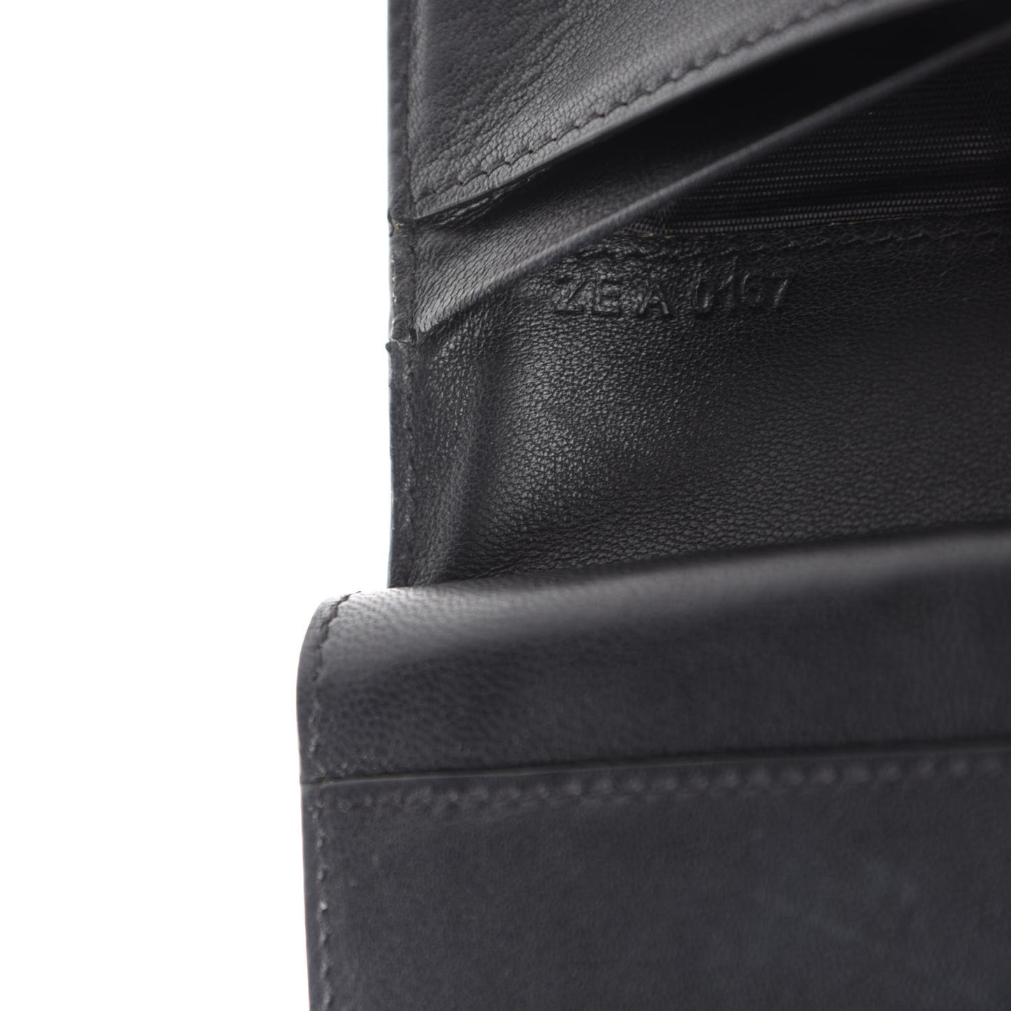 Sugar Goatskin Compact Wallet Black