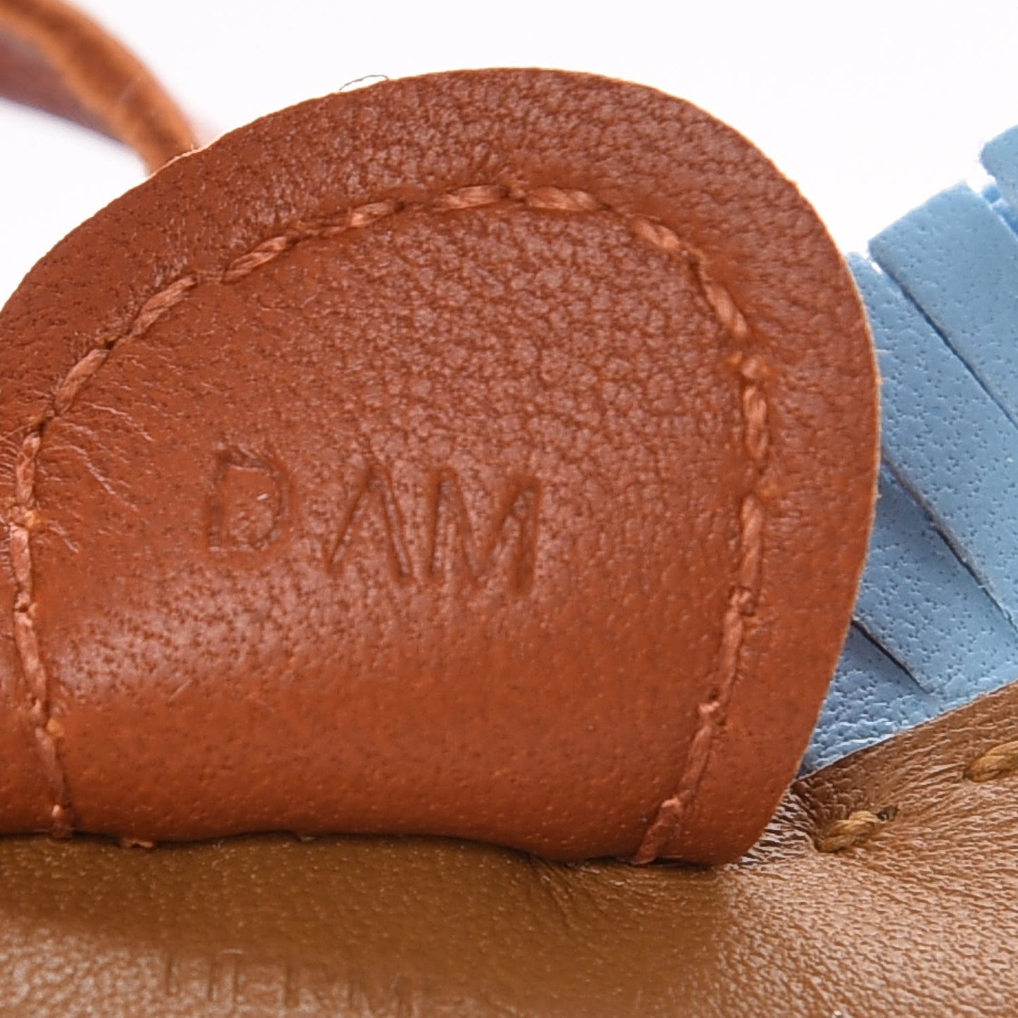 Milo Lambskin Grigri Rodeo Horse Bag Charm PM Kraft Celeste Pain D'Epice