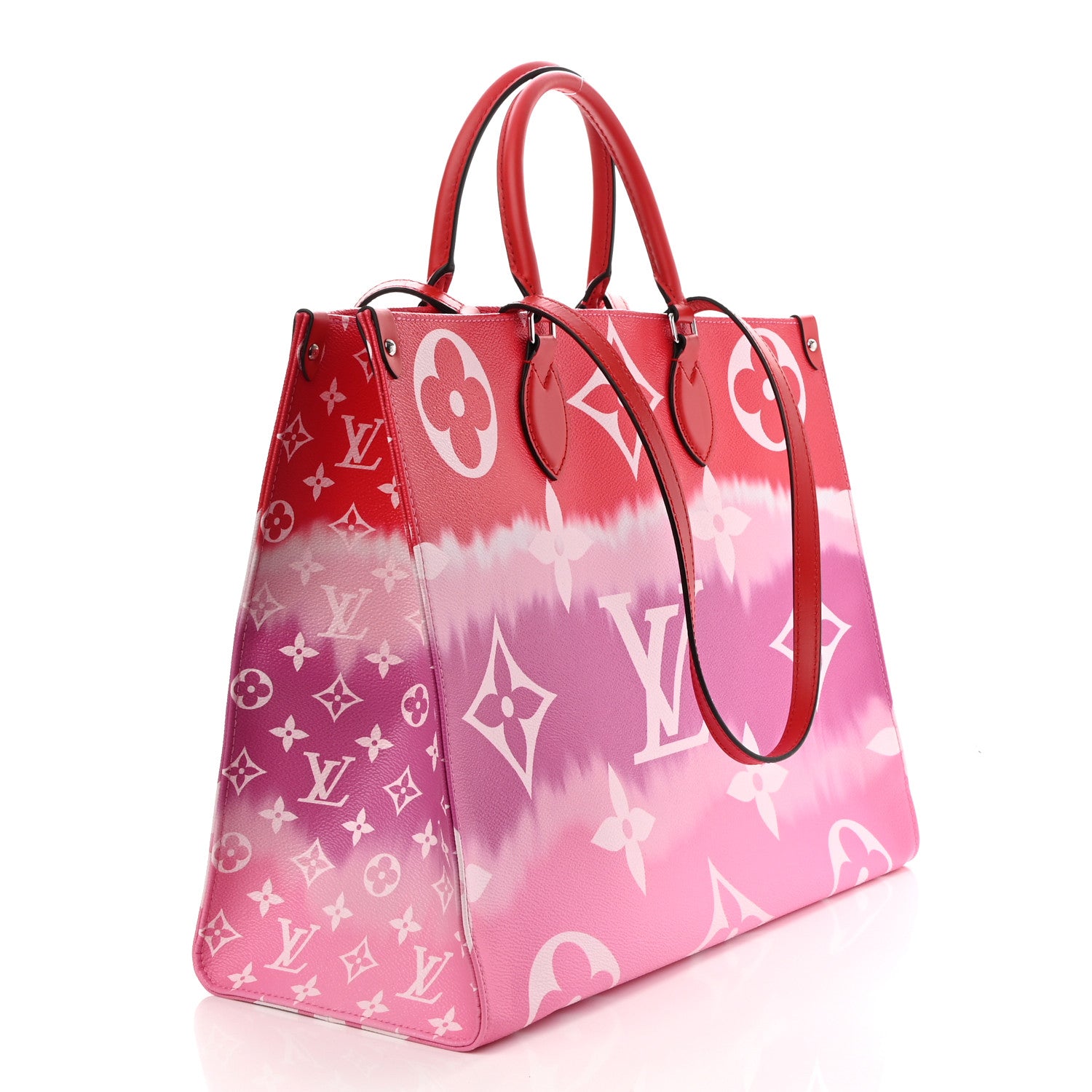 Louis Vuitton Monogram Escale Onthego GM Rouge 3 of 9