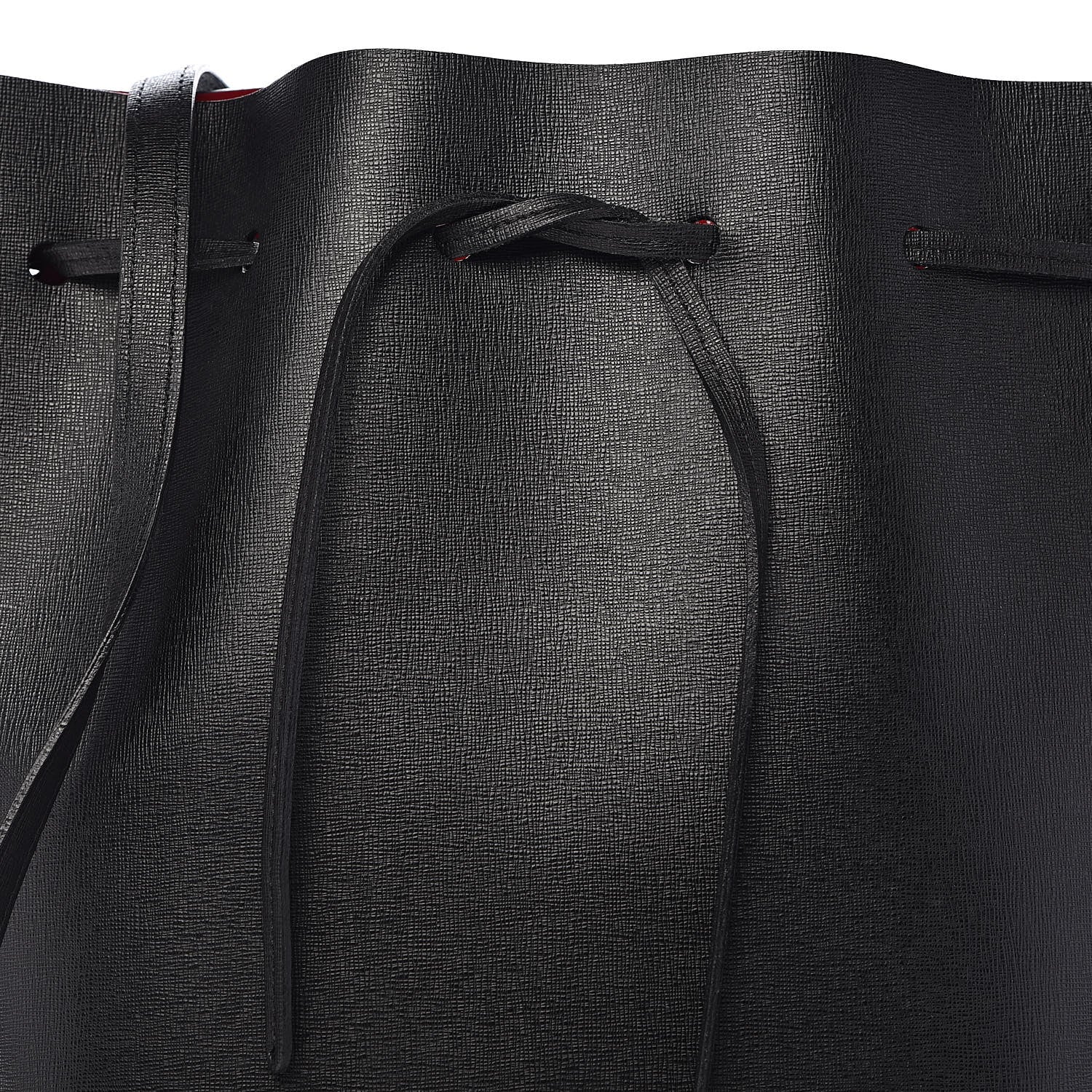 Mansur Gavriel Saffiano Bucket Bag Black Flamma 12 of 12