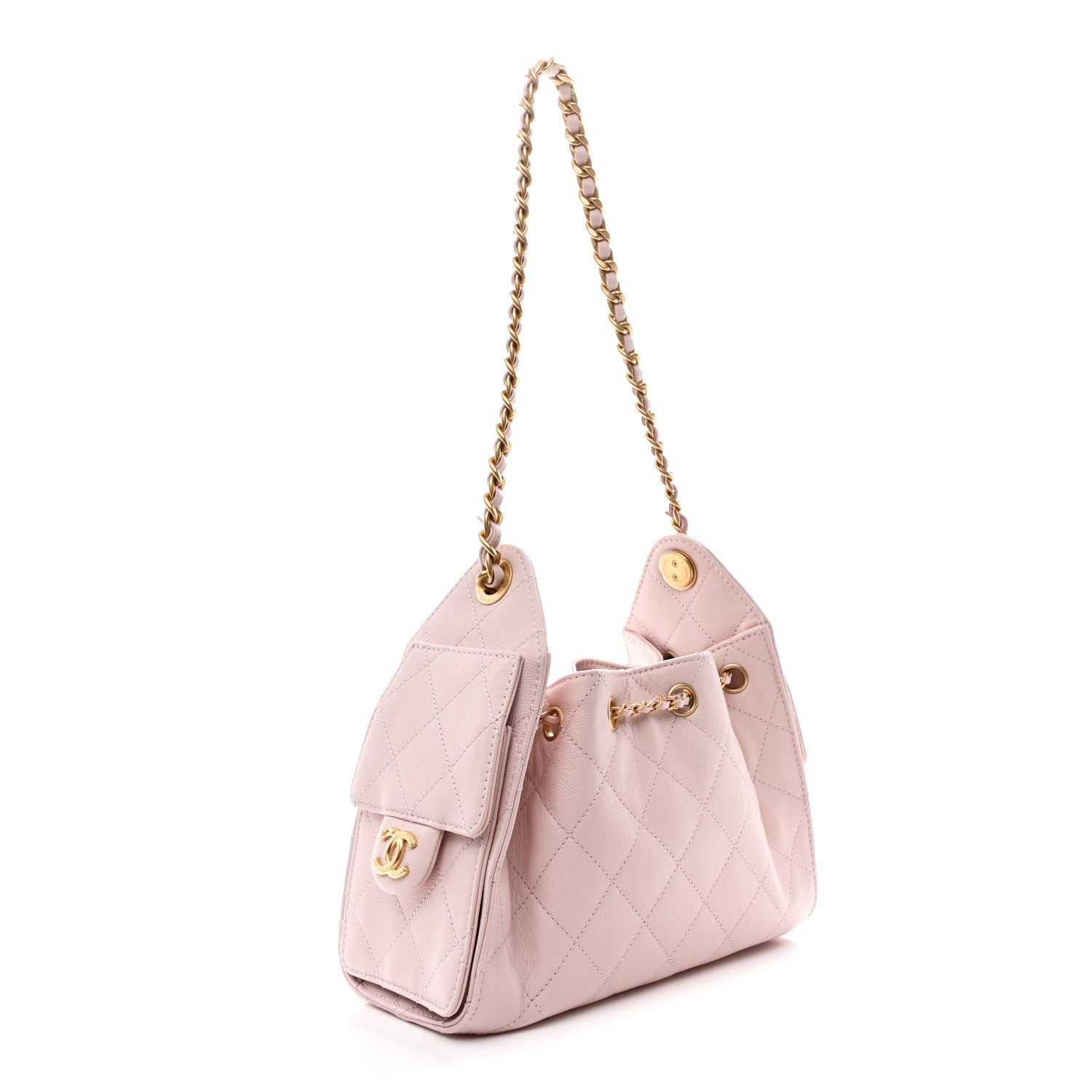 Chanel Caviar Quilted Mini Chanel 25 Handbag Light Pink 3 of 11