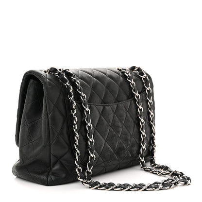 Chanel Lambskin Quilted Jumbo Single Flap Black 3 of 15