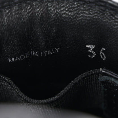 Prada Spazzolato Metal Triangle Logo 85mm Loafers 36 Black 7 of 10