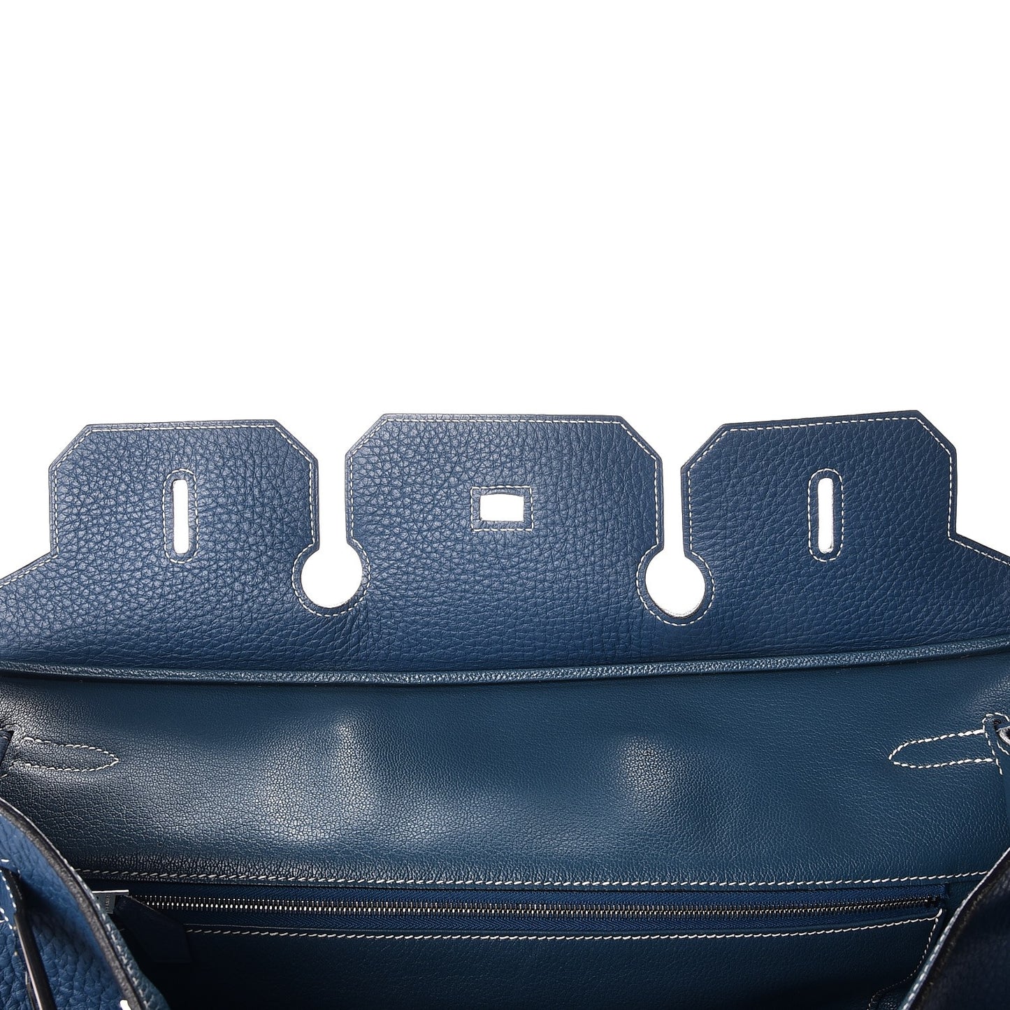 Taurillon Clemence Birkin 40 Bleu Thalassa