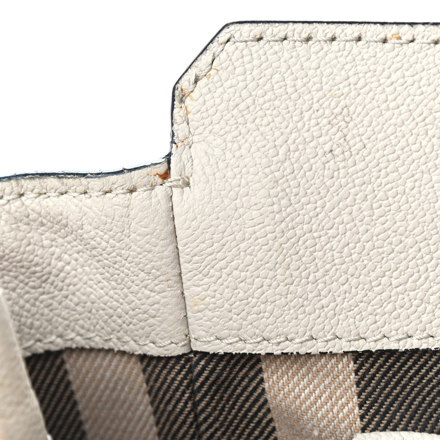 Burberry Soft Grain Calfskin L'oeil Print Medium Buckle Tote Limestone 11 of 17