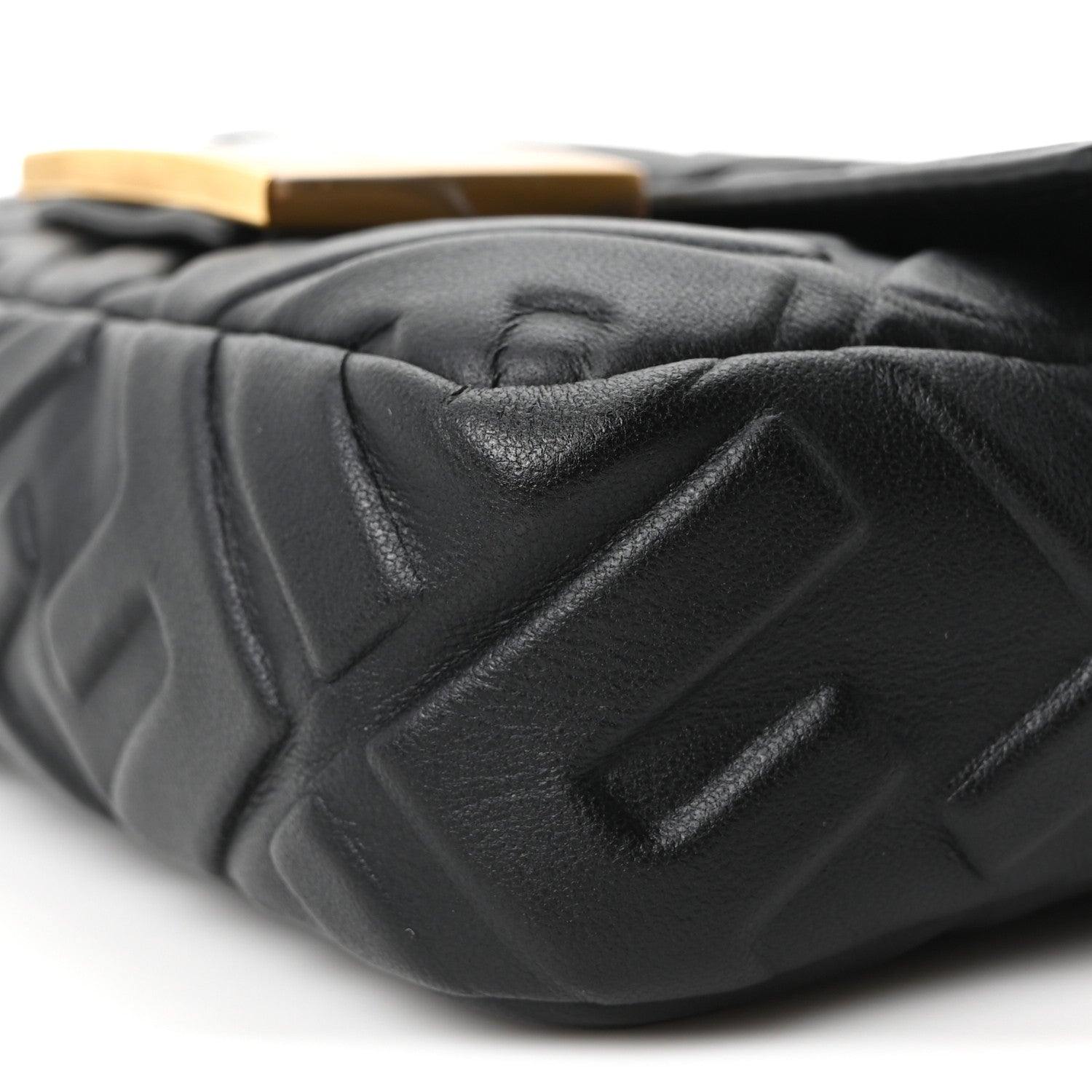 Fendi Nappa FF 1974 Embossed Mini Baguette Black 10 of 10