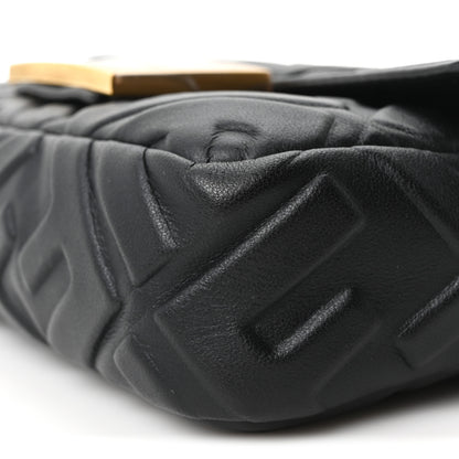Fendi Nappa FF 1974 Embossed Mini Baguette Black 10 of 10