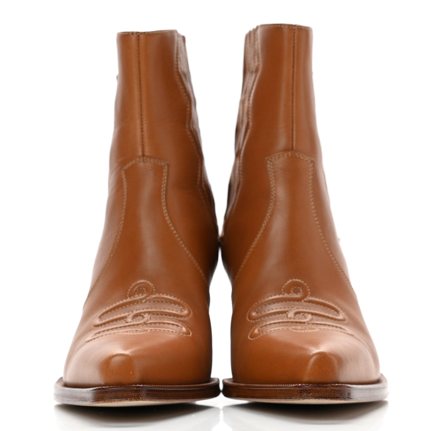 Calfskin Womens Vegas Ankle Boot 38 Naturel