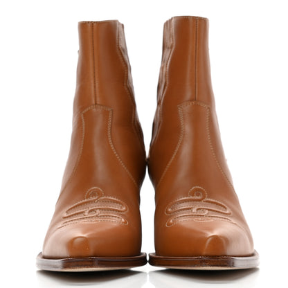 Hermes Calfskin Womens Vegas Ankle Boot 38 Naturel 2 of 9