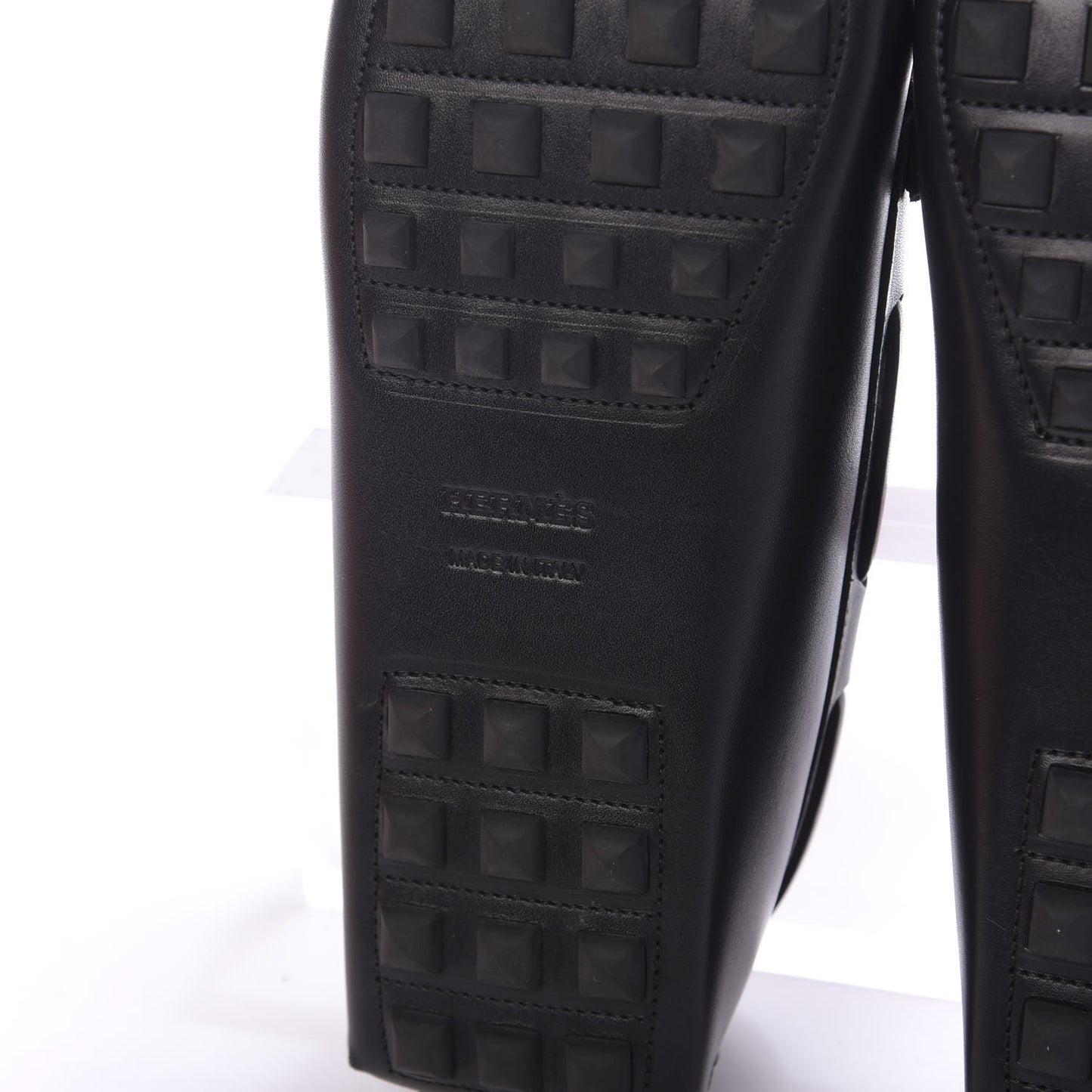 Calfskin Irving Driving Moccasin Loafers 37 Black