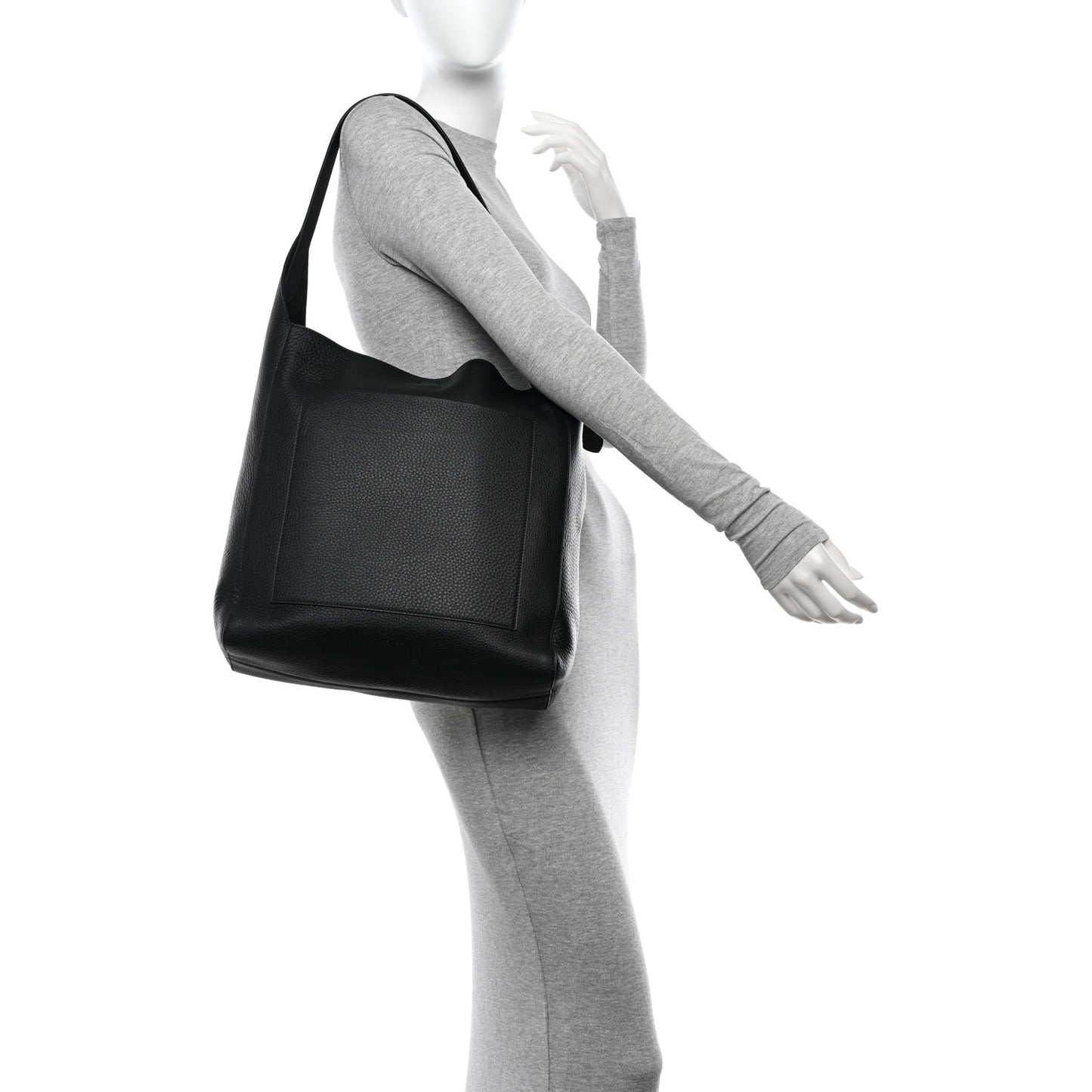 Grained Calfskin Blake Hobo Black