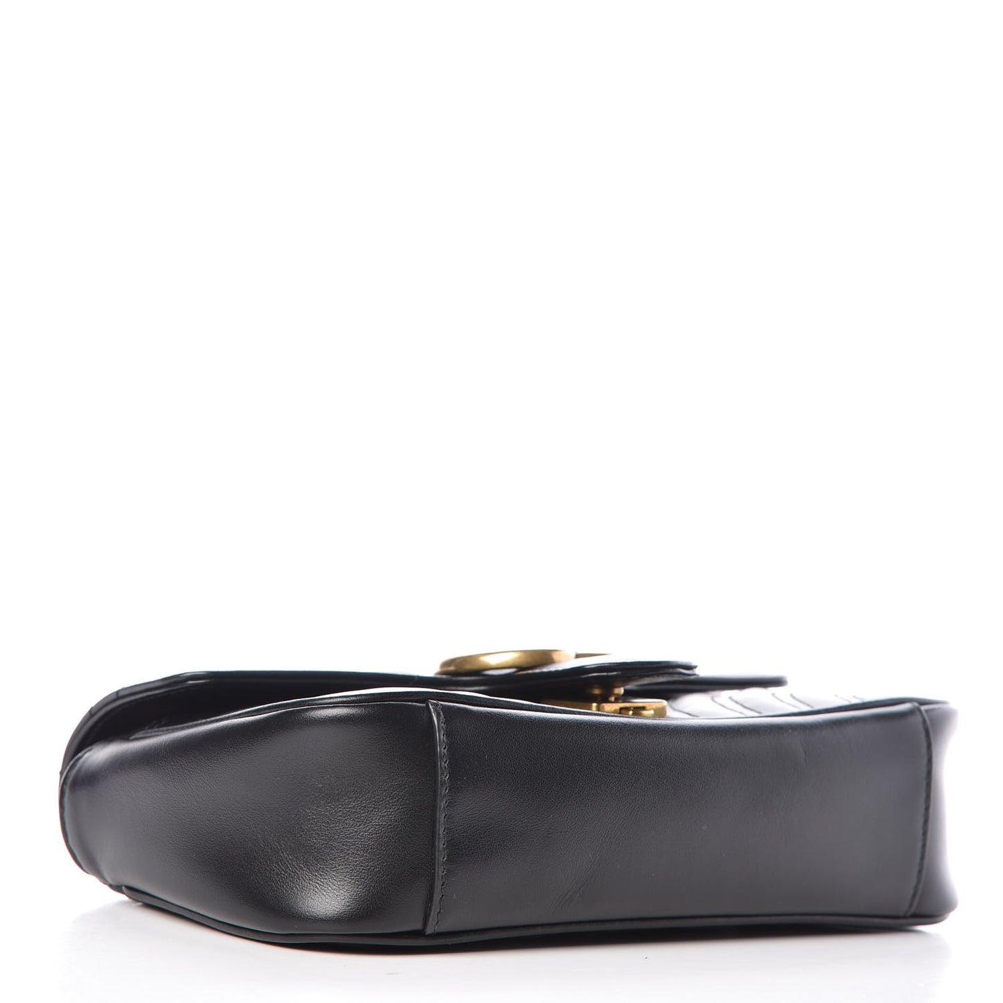Calfskin Matelasse Mini GG Marmont Shoulder Bag Black