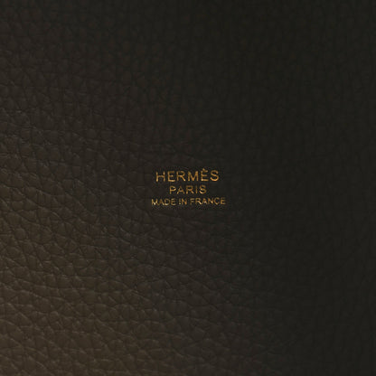 Hermes Taurillon Clemence Picotin Lock 22 MM Etoupe 6 of 10