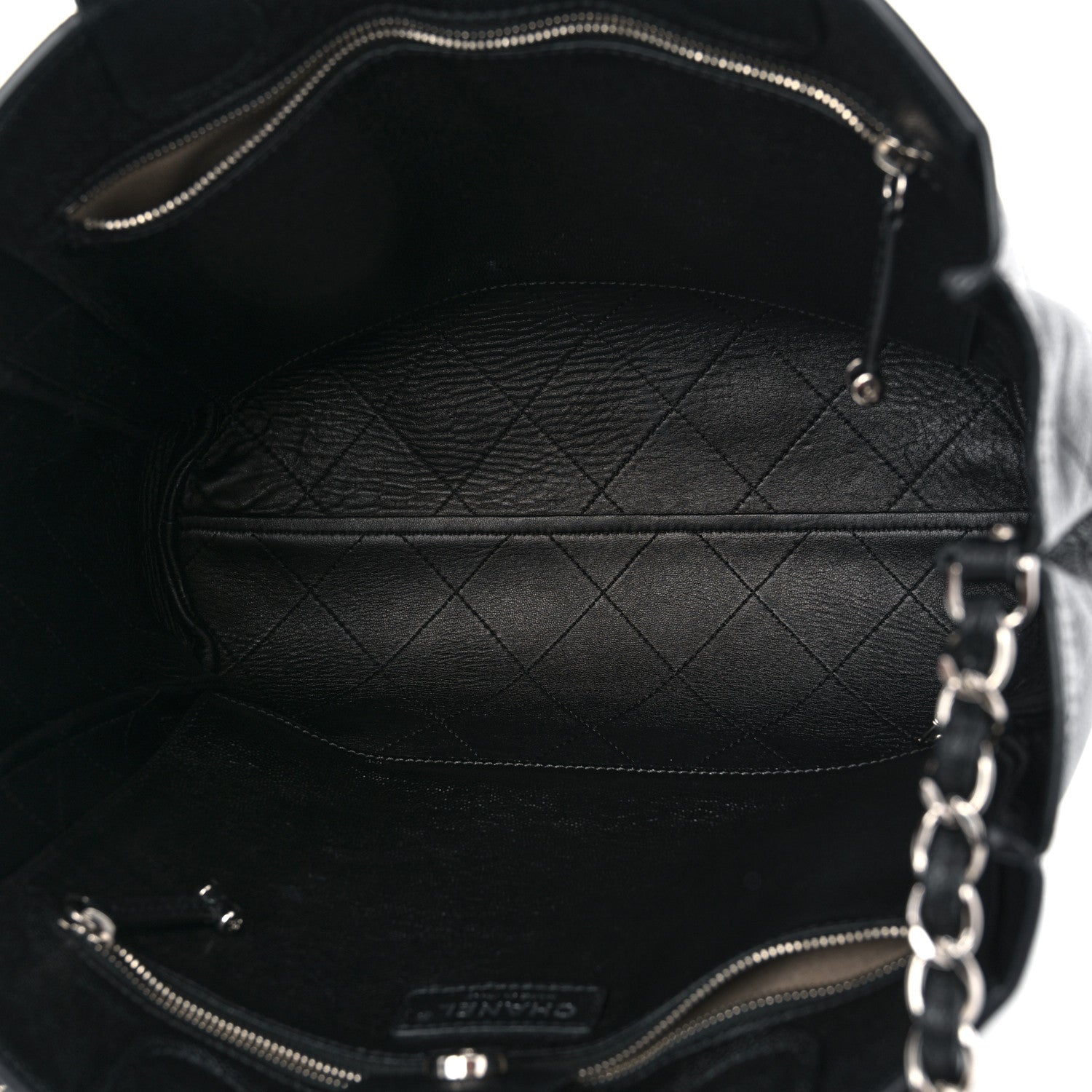 Chanel Caviar Stitched Medium Lady Coco Shopping Tote Black 5 of 10