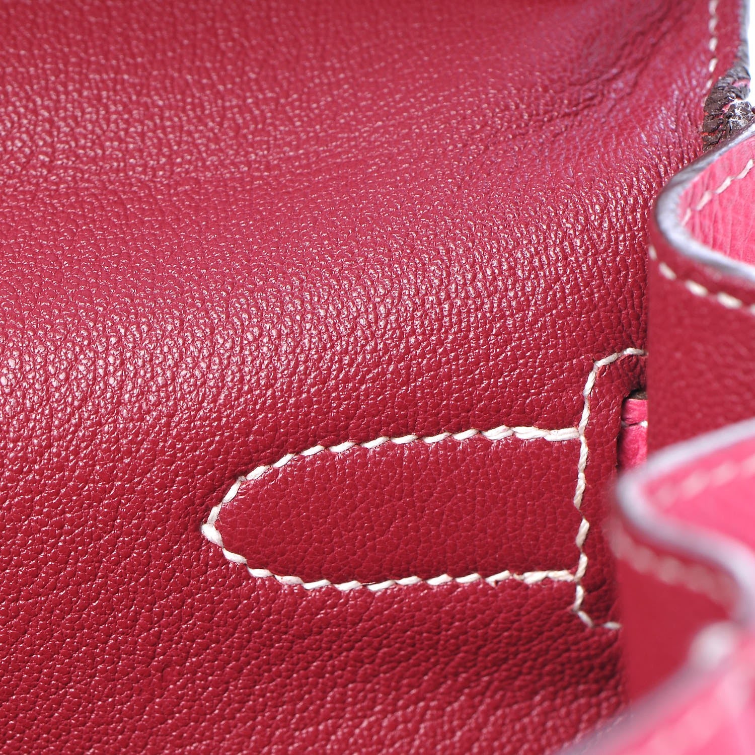 Hermes Epsom Candy Kelly Retourne 35 Rose Tyrien Rubis 12 of 38