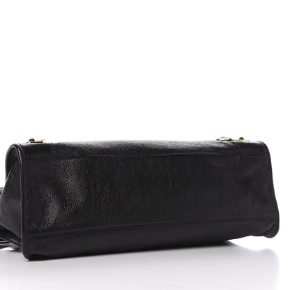 Balenciaga Chevre Gold Metallic Edge Hardware City Black 4 of 9
