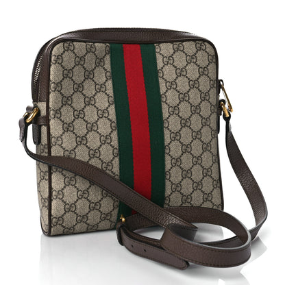 Gucci GG Supreme Monogram Web Small Ophidia Messenger Bag Brown 3 of 11