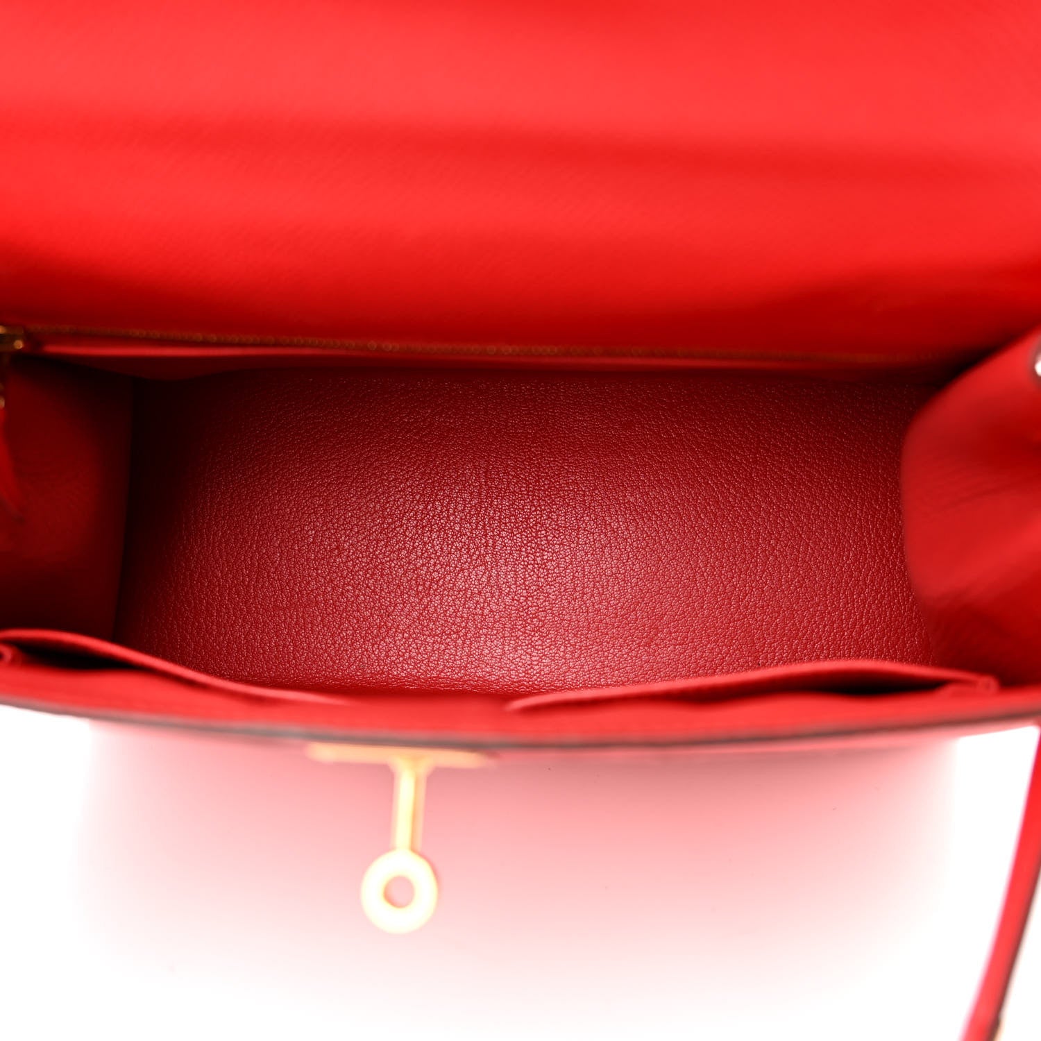 Hermes Epsom Kelly Sellier 28 Rouge Tomate 9 of 29