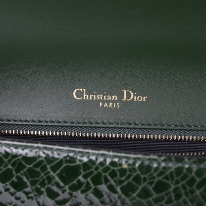 Christian Dior Ceramic Effect Deerskin Large Diorama Flap Bag Malachite Green 6 of 7