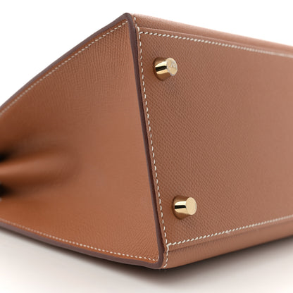 Hermes Epsom Kelly Sellier 28 Gold 9 of 11