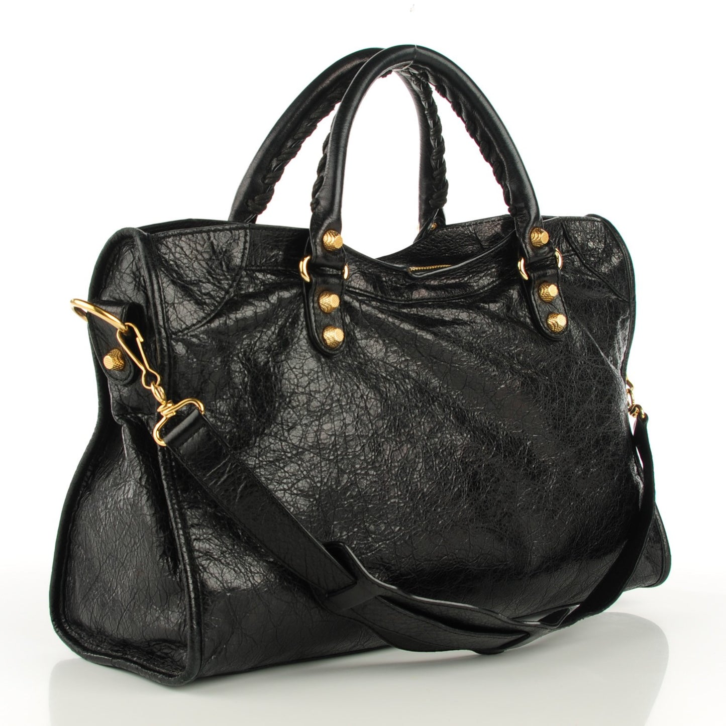 Agneau Giant 12 Gold Hardware City Black