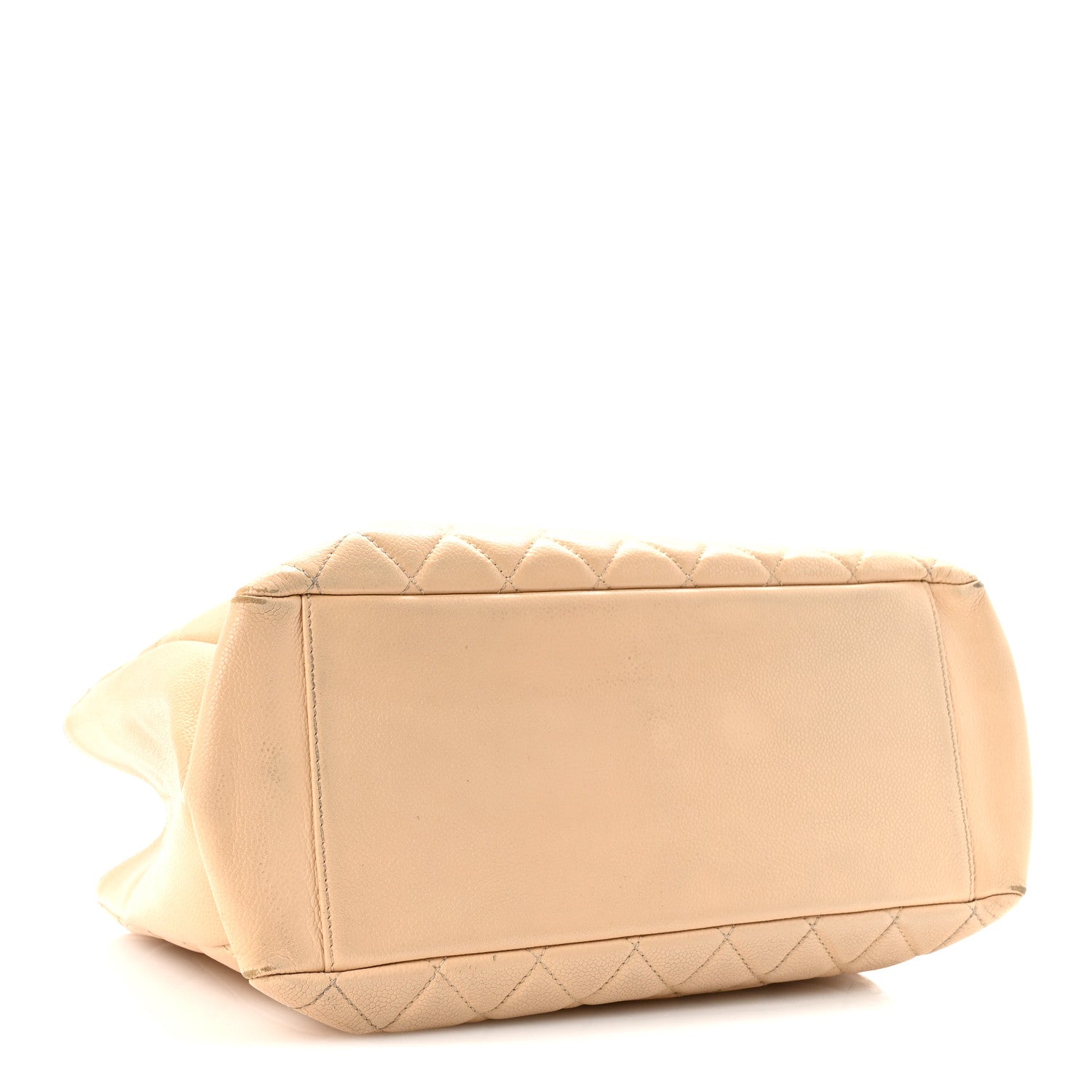 Chanel Caviar Quilted Grand Shopping Tote GST Beige Clair 4 of 10