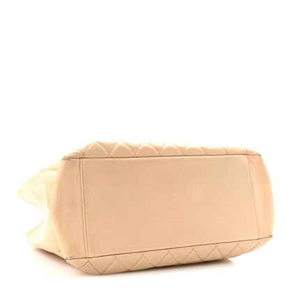 Chanel Caviar Quilted Grand Shopping Tote GST Beige Clair 4 of 10