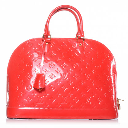 Louis Vuitton Vernis Alma GM Rouge Grenadine 1 of 7