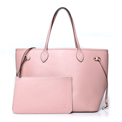 Louis Vuitton Epi Neverfull MM Rose Ballerine 1 of 11